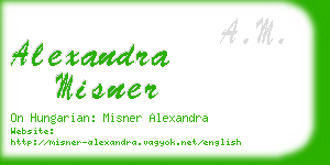 alexandra misner business card